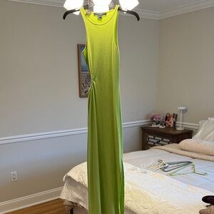 French Connection Lime Green Sleeveless Maxi Dress